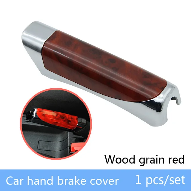 1pcs Wooden Red CHUKY автомобильный Стайлинг ручной тормоз липкий чехол для Honda Civic 2006-2011 Audi b5 a6 c5 c6 Ford focus 2 3 mk2 fiesta аксессуары - Название цвета: 1pcs Wooden Red