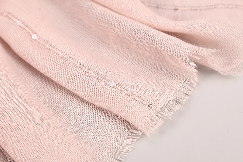 Head Wraps Muslim Hijab Women Scarves Luxury Scarf Cotton Lurex Tassels Shimmer Plain Glitter Long Shawls And |