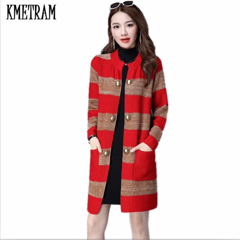 Женский трикотажный кардиган KMETRAM свободный весна осень 2020 HH584|pull femme hiver|female