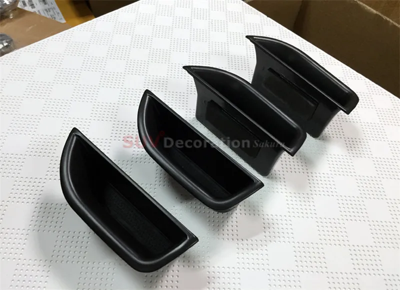 

Accessories For Mercedes-Benz E Class W212 2009 - 2015 Inner Front + Rear Door Armrest Storage Box Pocket 4pcs