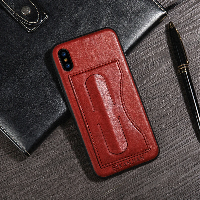 Роскошный автомобильный Магнитный кожаный чехол для iPhone XS X 8 7 мягкий
