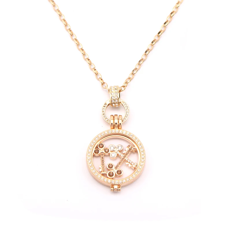 Ювелирные изделия Somsoar Золотое сердце клодаг с полностью хрустальным 33 мм