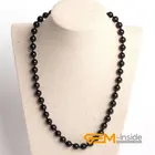 Натуральный черный турмалиновый камень ожерелье камень по рождению октября счастливый камень для рака, весы и Стрелец рождественские подарки
