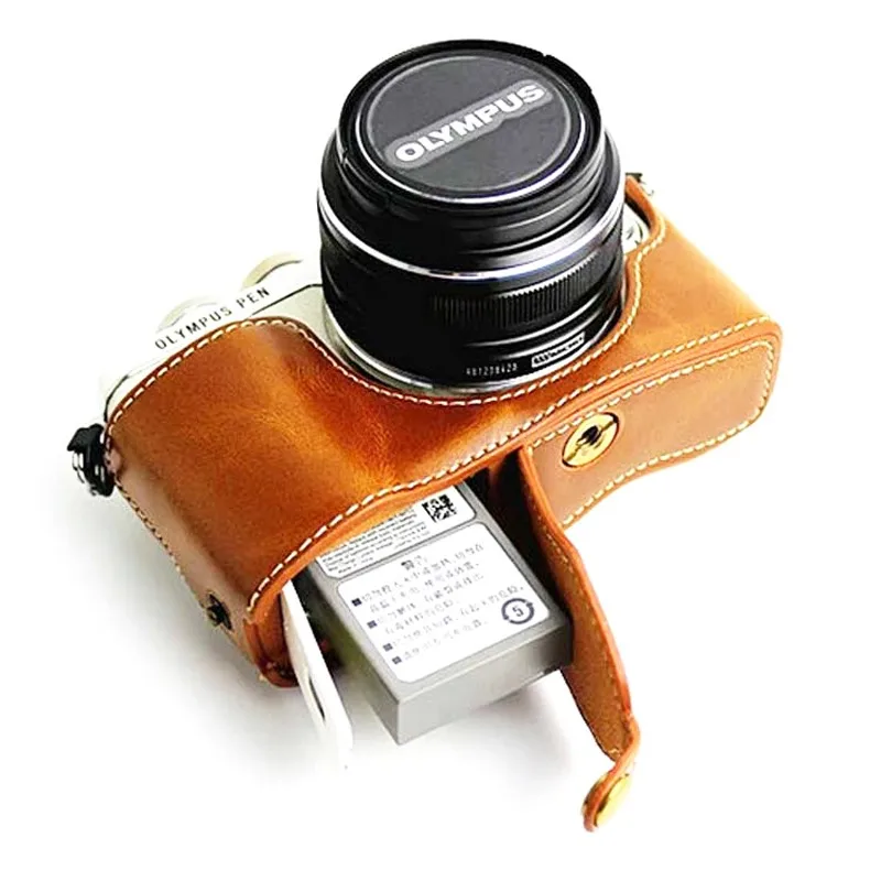 Из искусственной кожи Камера сумка для цифровой камеры Olympus Pen Lite E-PL7 E-PL8 E-PL9