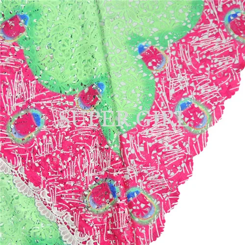 2017 высокого качества африканская тюль кружевной ткани Оптом блестки Французский