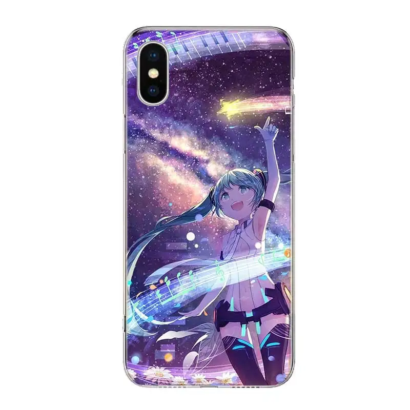 Anime Girl Hatsune Miku Fundas Silicone Phone Back Case For Apple iPhone 6 6S 7 8 Plus X 10 XS MAX XR 5 5S SE Heart Cover |