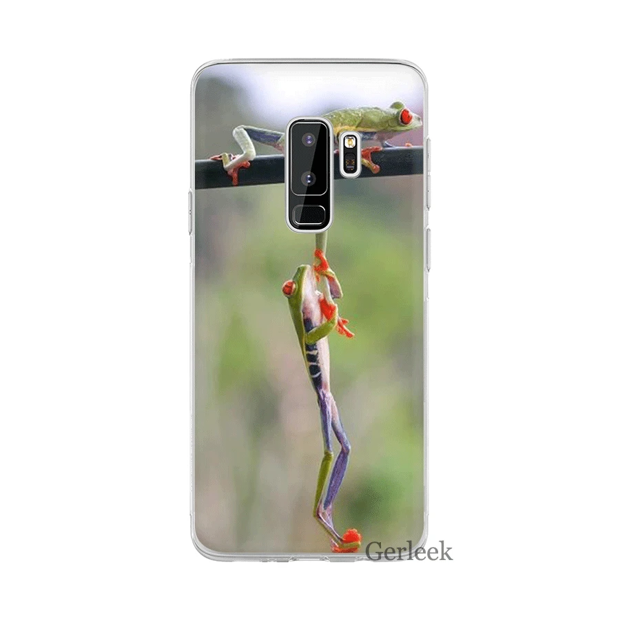 Чехол Desxz Frog для Samsung Galaxy S3 S4 S5 S6 S7 Edge S8 S9 S10 Plus S10e | Мобильные телефоны и аксессуары
