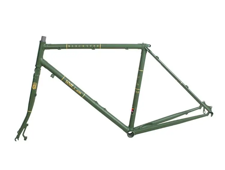 Туристическая велосипедная Рама Reynolds 525 стальная рама для шоссейного велосипеда с медным покрытием Рамка DIY хромированная молибденовая стальная рама для велосипеда - Цвет: Зеленый