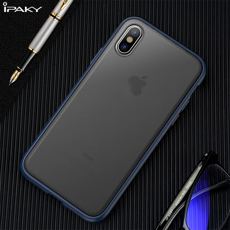 Xs max Чехол iPaky ультра тонкий противоударный чехол для apple iphone 6 6s 7 8 plus силиконовая крышка для PC для iphone xs max xr х чехол для телефона