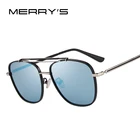 Мужские квадратные солнцезащитные очки MERRYS, дизайнерские поляризационные очки, с 100% защитой от ультрафиолета, S8180
