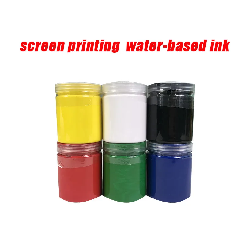 

250g/bottle screen printing water-based ink gold silver purple 10 colors