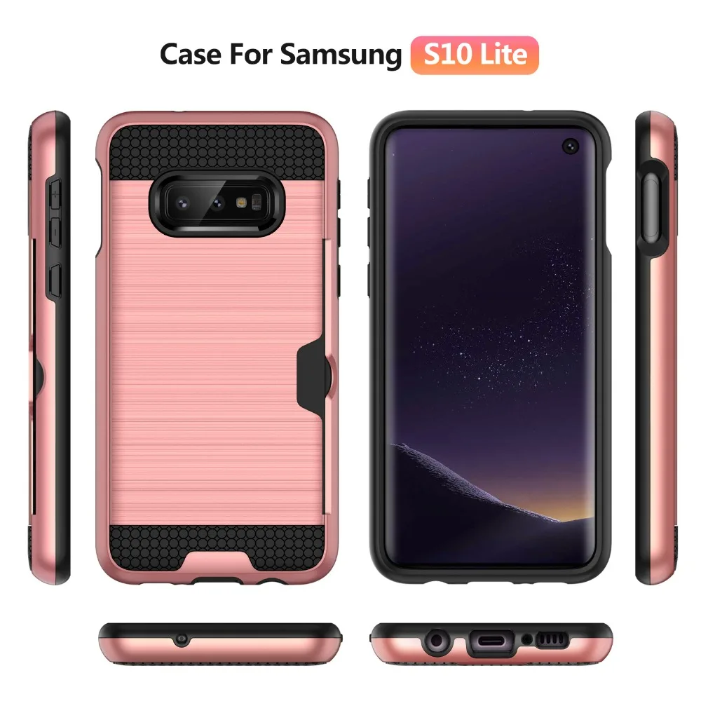 Чехол для Samsung Galaxy S10 Plus гибридный защитный чехол задней панели S5 S6 S7 Edge S8 S9 A3 A5 A7 2017