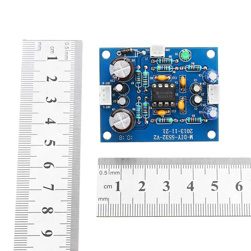 LEORY NE5532 DC 12-35V Amplifier Board OP-AMP HIFI Preamplifier Signal bluetooth Amplifier Board