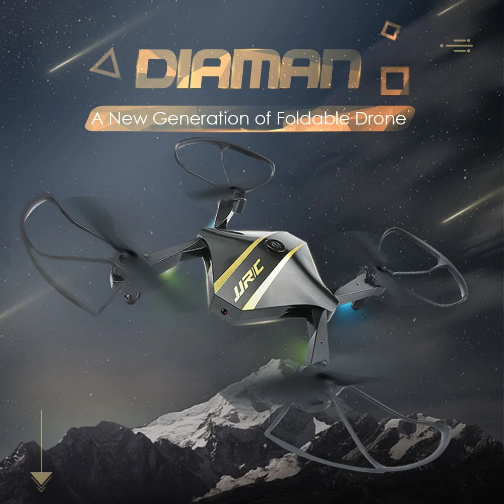 Фото JJRC H44WH DIAMAN складной карманный мини Дрон для селфи 720P WiFi камера FPV гоночный JJRC H44WH DIAMAN складной карманный мини Дрон для селфи 720P WiFi камера FPV гоночный
