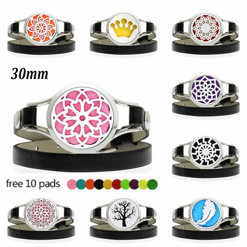 Медальон для парфюма диффузор цветов эфирных масел искусственная кожа