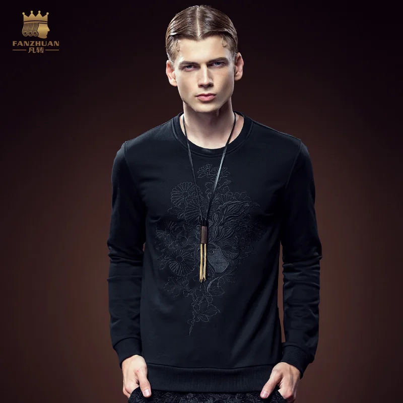 Бесплатная доставка Мужская мода 2016 новое поступление темная полоса вышивка