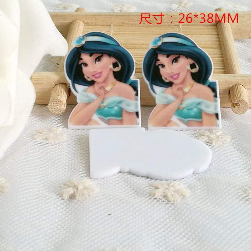 10 шт/партия плоское украшение из смолы с плоской задней частью 84 принцесса