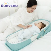 sunveno portable baby crib travel folding baby bed bag infant toddler cradle multifunction storage bag for baby care 0 6m