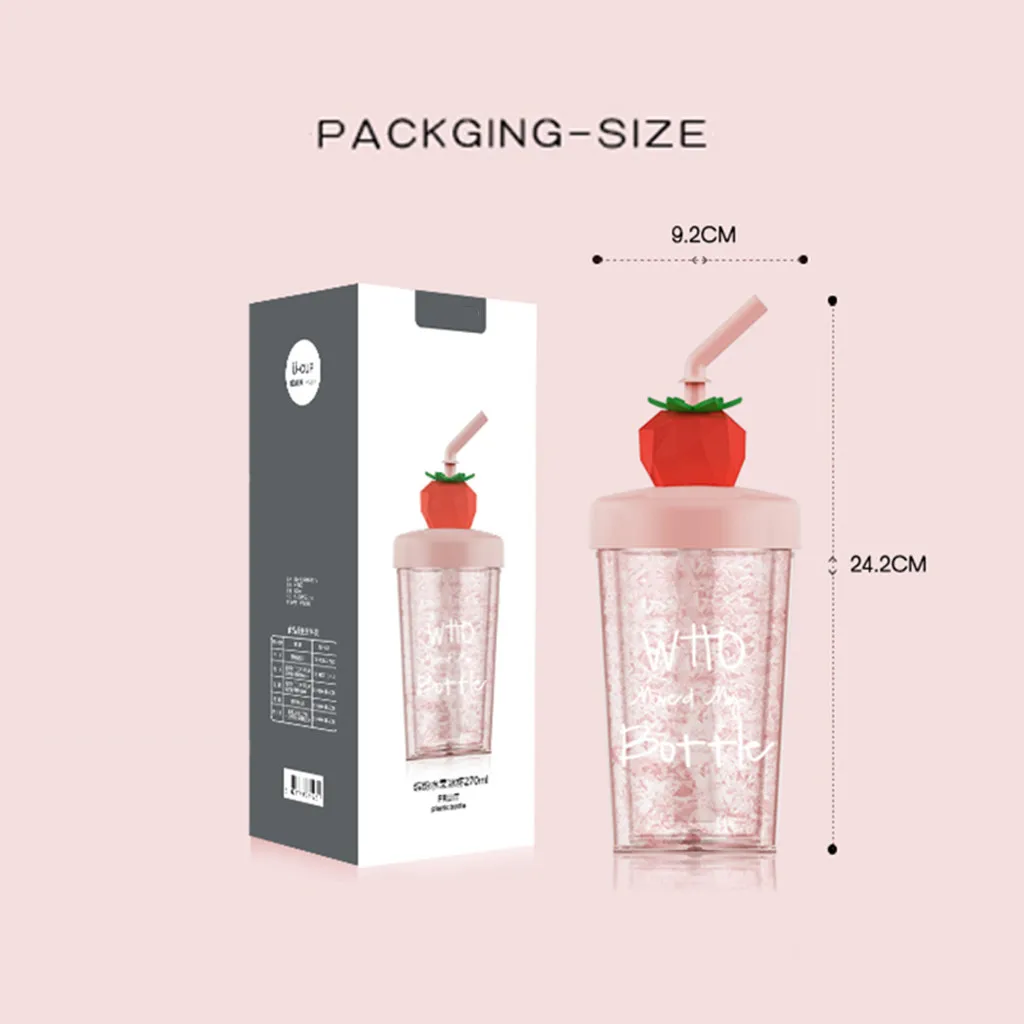 1 шт. фрукты соломенная чашка летняя одежда с рисунком фруктов Портативный