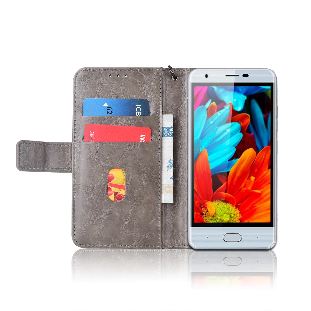 Кожаный чехол-книжка для Ulefone U008 Pro Fundas с цветочным принтом 100% специальный