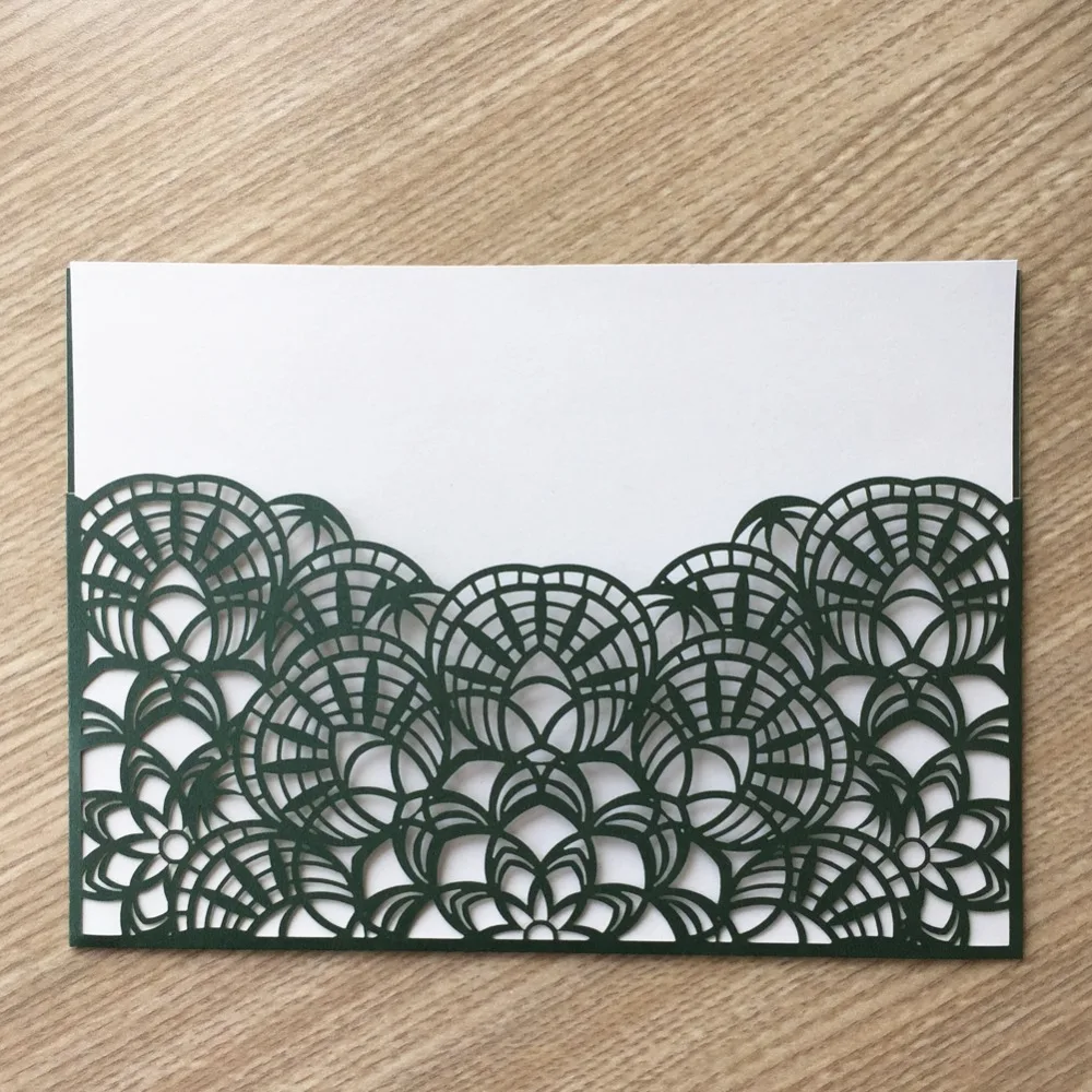 

50pcs New Arrival Wedding Party Card Invitation Laser Cut Invitations Event&Party Supplies Greeting Card