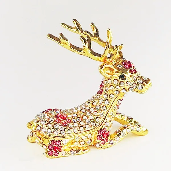 Сплав металла животных шкатулка подарок ремесло живопись набор шнека кольцо