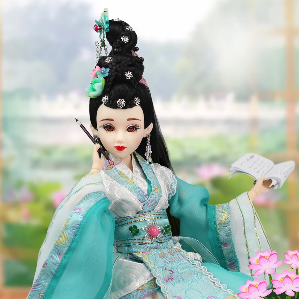 Шарм Fortune Days East кукла в древнем костюме 1/6 куклы Li Qingzhao с макияжем 14 шарнирных