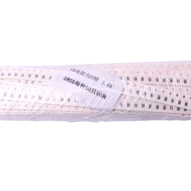 Glyduino 2500 шт. около 50 видов чиповых резисторов 0805 SMD Szie 0 Ом 3 6 k каждый для