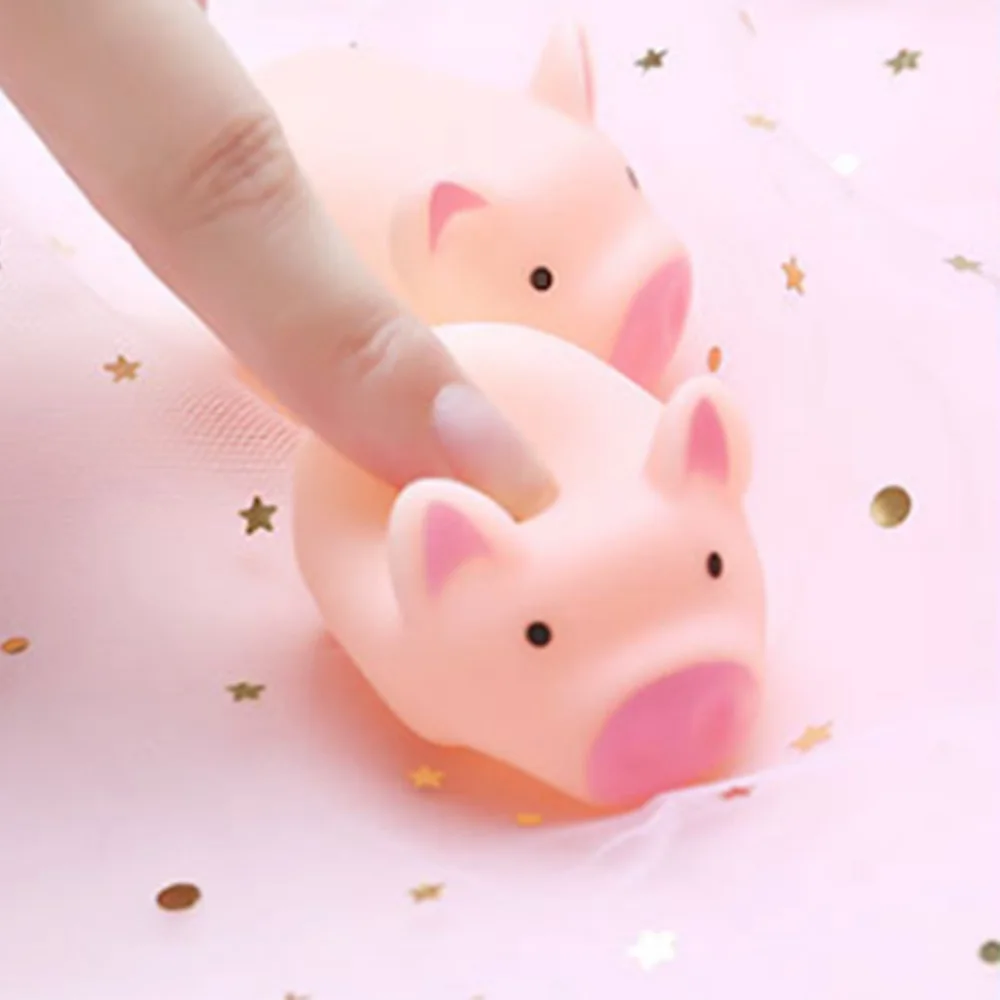 Новое поступление 5 шт./компл. мультфильм свинья животное звук жевания играть свинья игрушка-Пищалка Скрипучий Забавный игрушка искусная игрушки уменьшенные игрушка высокого давления