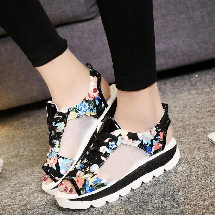 SAGACE/обувь женские сандалии с ремешками обувь на платформе открытым носком