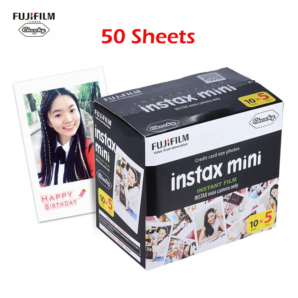 20-100 листов белая пленка для Fuji Instax Mini Фотобумага набор для моментальных фотоснимков для ЖК-дисплея с подсветкой Fujifilm Instax Mini 8/9/25/90/фотоаппаратов моментальной печати 7s