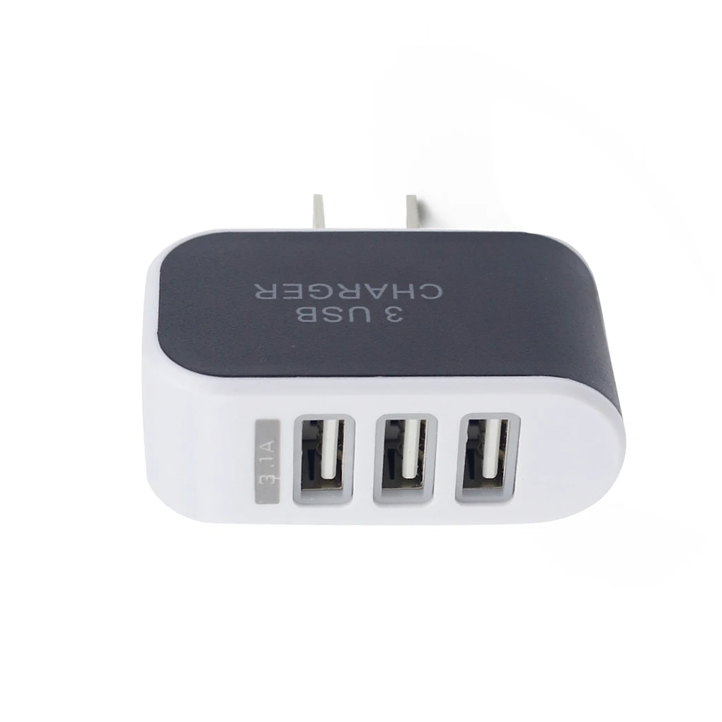 3 порта 3.1A тройной USB порт настенный домашний дорожный AC зарядное устройство адаптер зарядное устройство для мобильного телефона