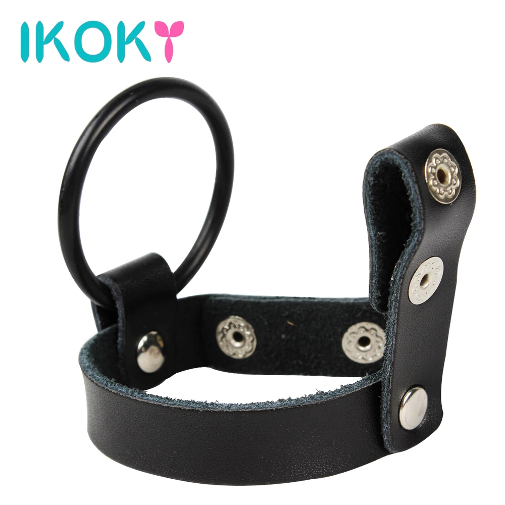 IKOKY искусственное кольцо на пенис рукав кожа для мужчин набор связывания Мужской