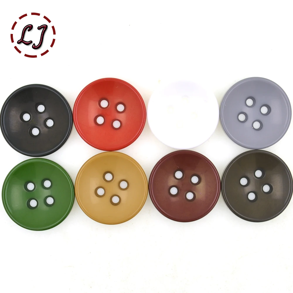 Пуговицы полимерные большого размера с четырьмя отверстиями 10 шт./лот|resin buttons|sewing