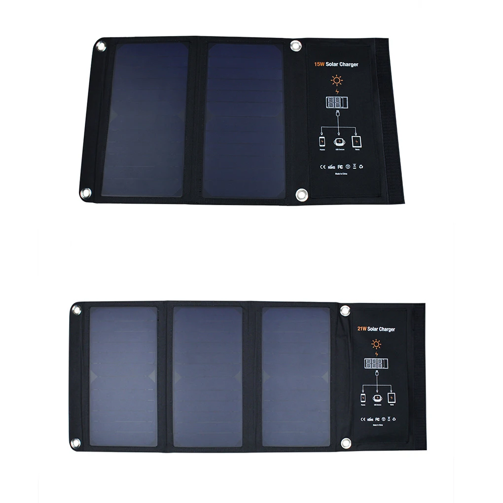

Universal for Smart Phone Tablet PC 15W/21W Portable Solar Charging Bags Foldable 5V Outdoor Charger