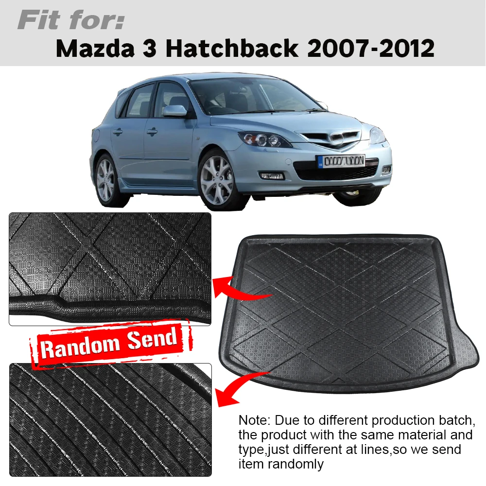 Buildreamen2 для Mazda 3 хэтчбека коврик багажника автомобиля подкладка напольный груза