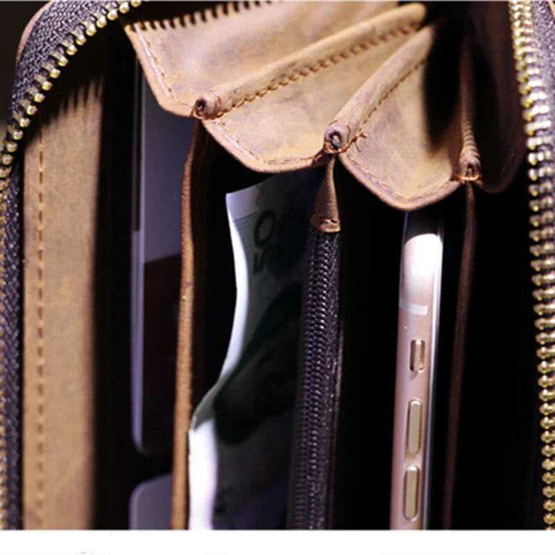 Мужские кошельки из 100% натуральной кожи роскошный брендовый мужской кошелек