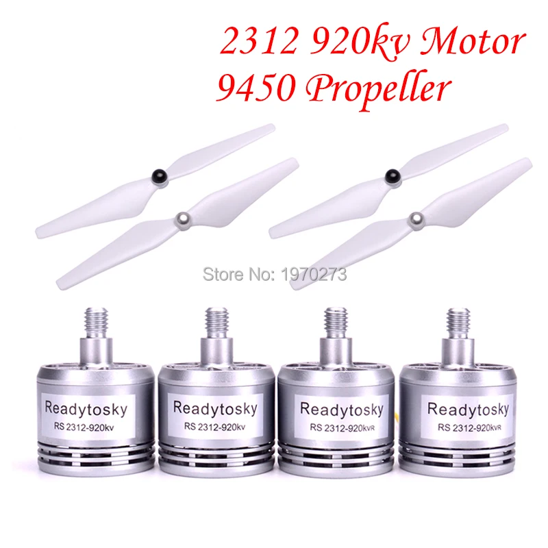 4 шт. 2312 920KV бесщеточный двигатель CW CCW 2 4S мотор + 9450 9450R 9*4 5 самозамок Пропеллер для