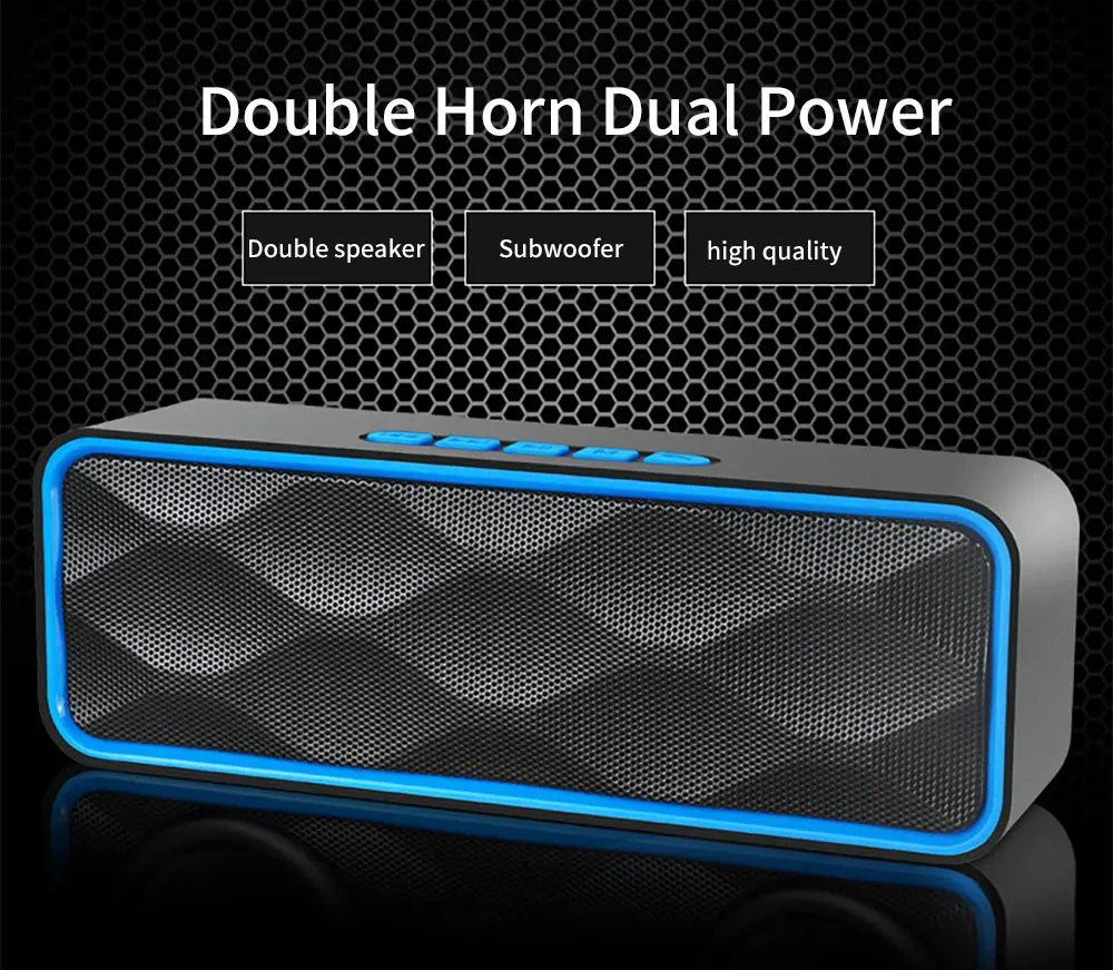 ANRY Bluetooth динамик портативный беспроводной громкоговоритель для планшетного телефона не-водонепроницаемый стерео музыка USB AUX TF FM телефонный звонок