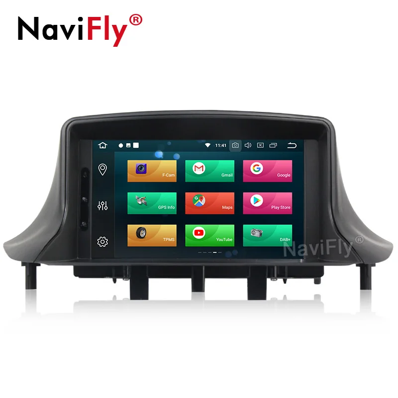Octa core Android 9.0 Car DVD player GPS Stereo Radio for Megane 3 Fluence with wifi 4G RAM 32G ROM BT multimedia | Автомобили и