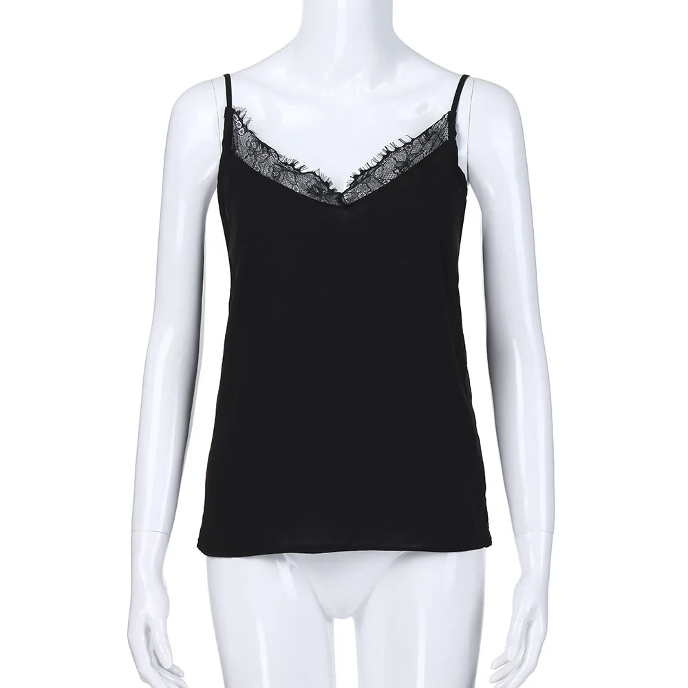 Женская модная хлопковая кружевная Сексуальная майка жилет Модный жакет без