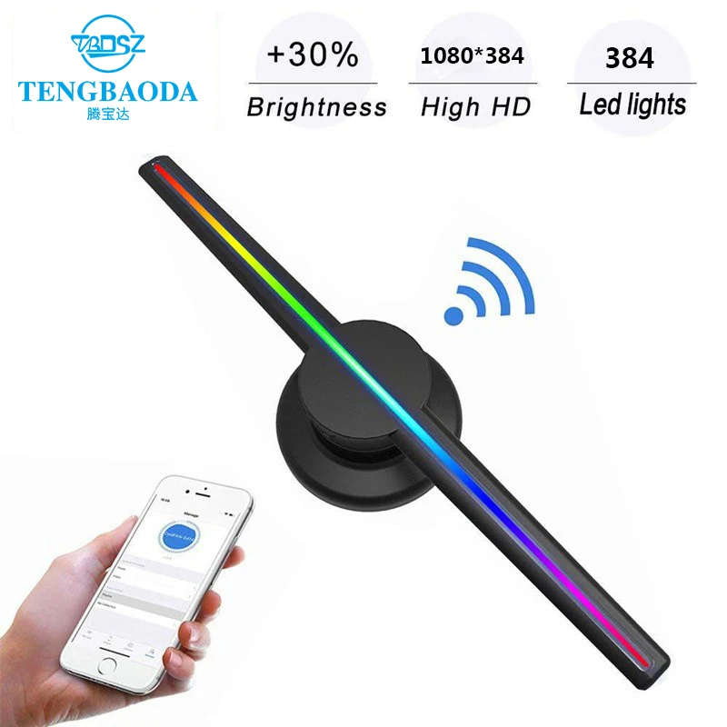 TBDSZ 3D Wi-Fi голограмма рекламный дисплей светодиодный вентилятор 42 см голографическое изображение голый глаз светодиодный проектор рекламный плеер машина