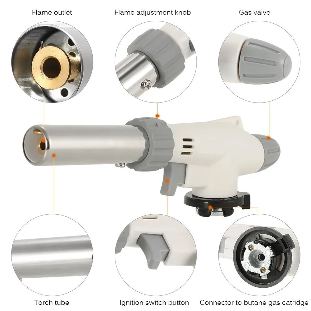Пламя пистолет сварки газовая зажигалка нагрева Lgnition бутан Портативный кемпинга