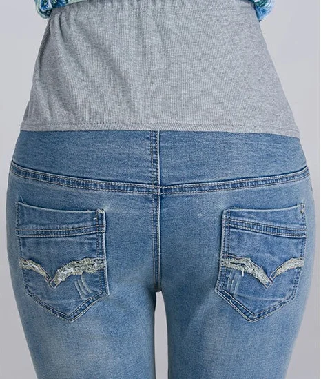 Высококачественные джинсовые штаны для беременных джинсы Одежда - Фото №1