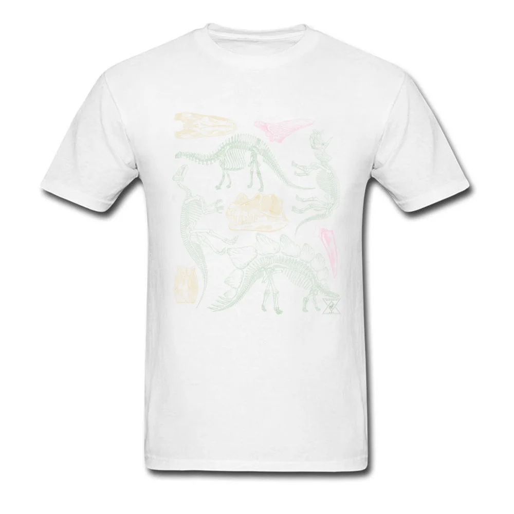Футболка мужская с изображением археологов топ рисунком динозавра скелета