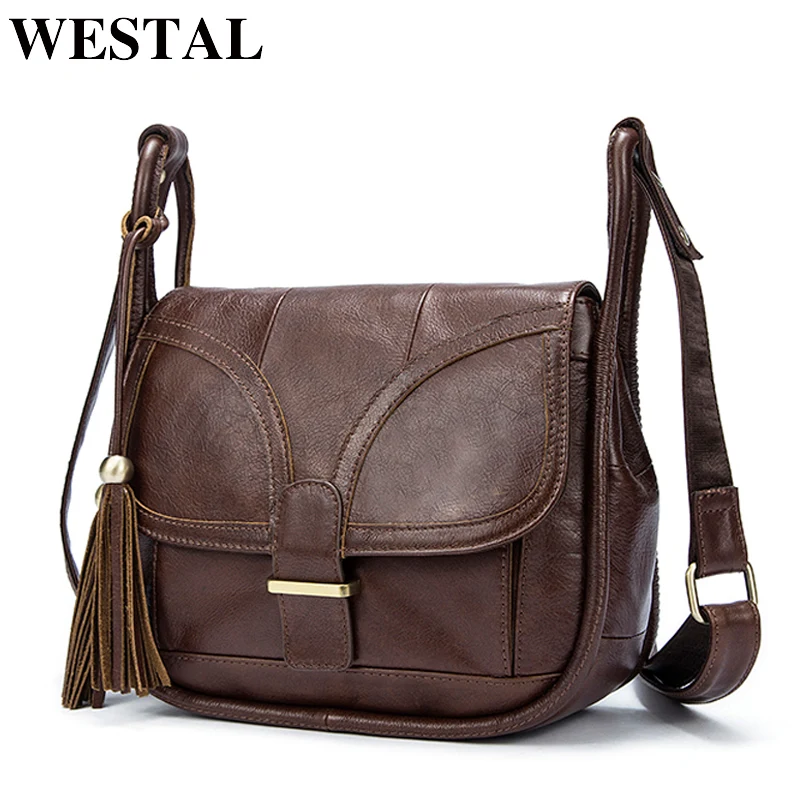 WESTAL роскошные сумки женские дизайнер сумка натуральная кожа crossbody для женщин