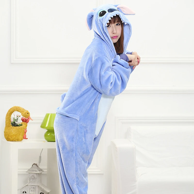 PXJYHCL/Пижама для взрослых детей с синим рисунком из аниме Комбинезон женщин и