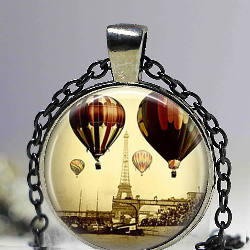Ожерелье Эйфелева башня ювелирные изделия для путешествий воздушные шары