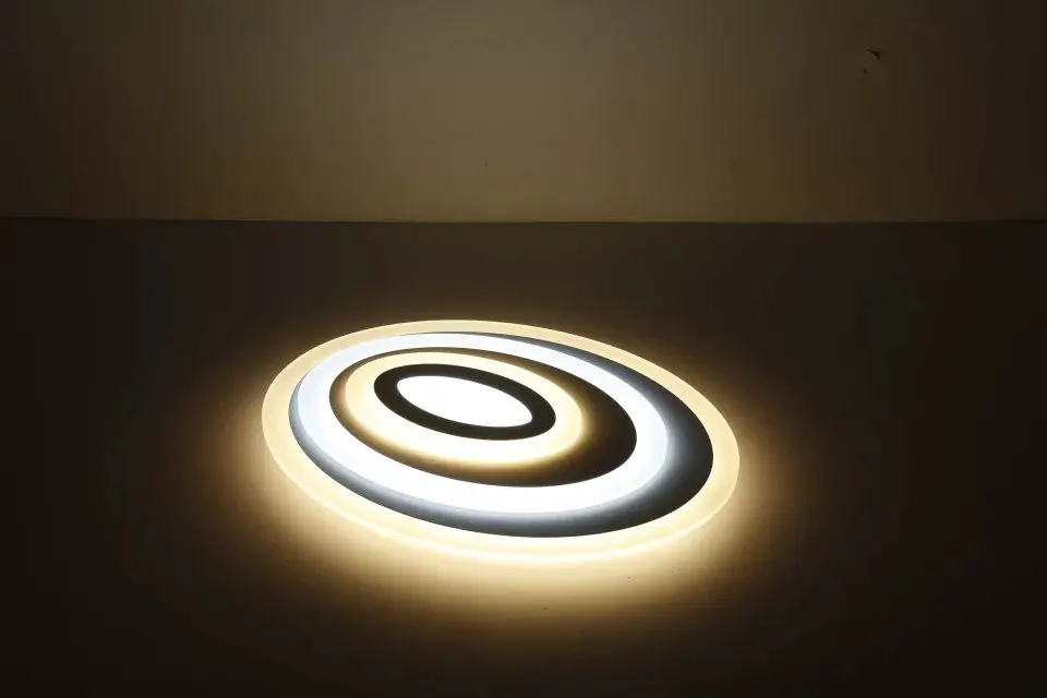 Dimming+Remote Control Modern Led Ceiling Lights For Living Room Bedroom 3 Color Temperature New Design Lamp Fixtures | Освещение