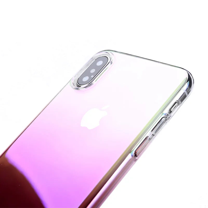 Dillon Guan Luxury Gradient phone Case on for iphone XS X XR Max Hard PC Plastic Cover fundas |